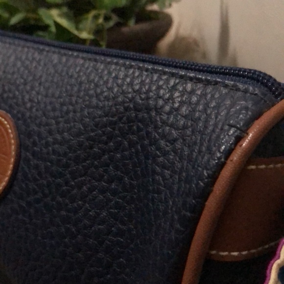 Vntg Esprit Crossbody With One of a kind DIY Vera Bradley Strap-8x5-Navy/Brown - Picture 4 of 14